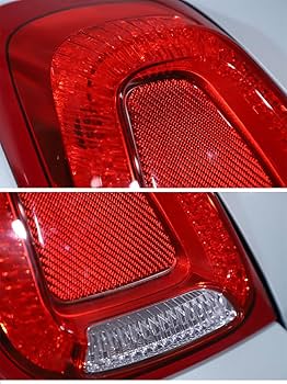 フィアット500 FIAT純正 後期 左テールランプ　センターパネル付き（赤） フィアット500 FIAT純正 後期 左テールランプ センターパネル